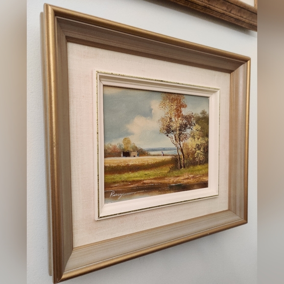 Vintage Original Painting Signed Percy Oil on Canvas - Picture 5 of 12